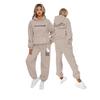 Couple Letter Print Hoodie Tracksuit Men Women Casual Sportswear Set