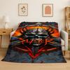 Retro Slayer Heavy Metal Rcck Band Sign Flannel Blanket Soft Warm Throw Blanket for Bedroom Living Room Bed Travel Picnic Gift