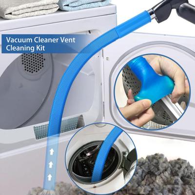 Dryer Vent Cleaning Kit with All Vacuum Cleaner Hose Attachment Brush Connector Dryer Vacuum Ventilation Lint Remover Quick Coupling Tube Accessories