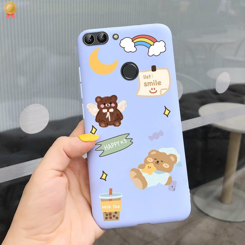 Für Huawei P Smart Hülle Niedliche Blume Schwarz Weiches TPU Silikon Bumper Hülle Für Huawei PSmart P Smart 2017 FIG-LX1 Handyhülle Funda
