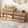 Wood Drawer Type Storage Box Vintage Desk Organizer Boxes Accessory Stash Office Organizing Cases Cosmetics Storage Container