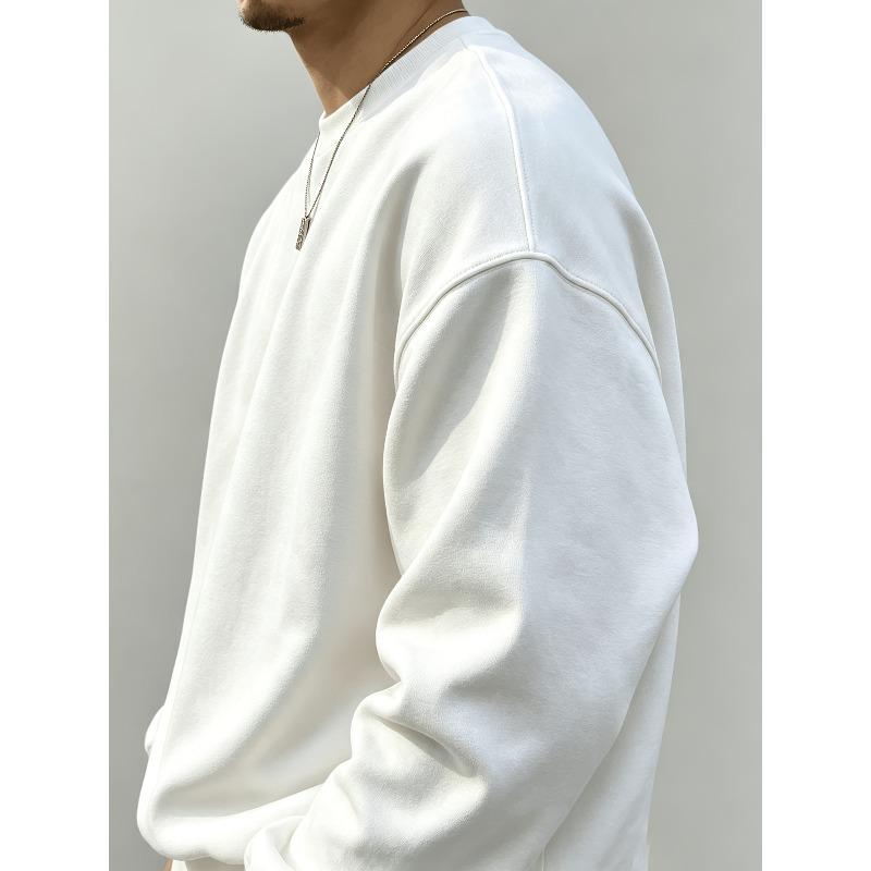 Men's New Fall Winter Crew Neck Sweatshirt, Casual Daily Printed Pullover Top, Activewear for Everyday Outfits, Comfort Soft Fabric