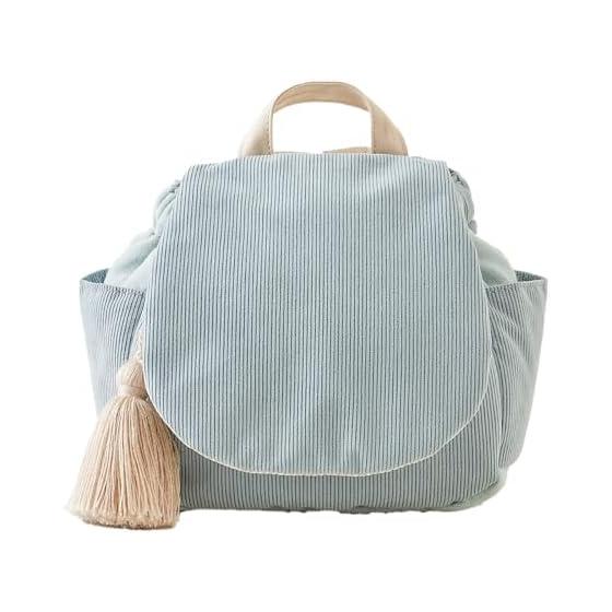 emoka baby backpack waffle corduroy fluffy backpack