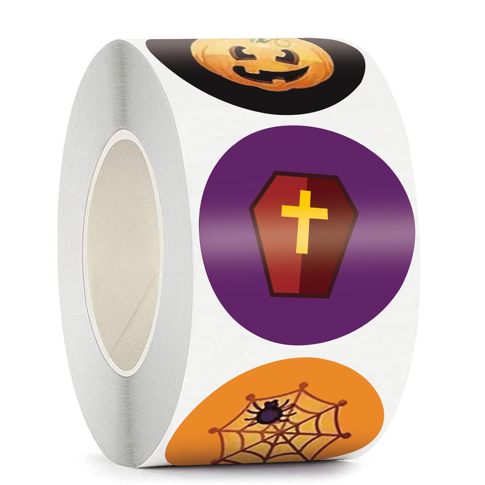 100-500Pcs High-Quality Halloween High-Quality Paper High-Quality Stickers High-Quality Decor High-Quality Pumpkin High-Quality Ghost High-Quality