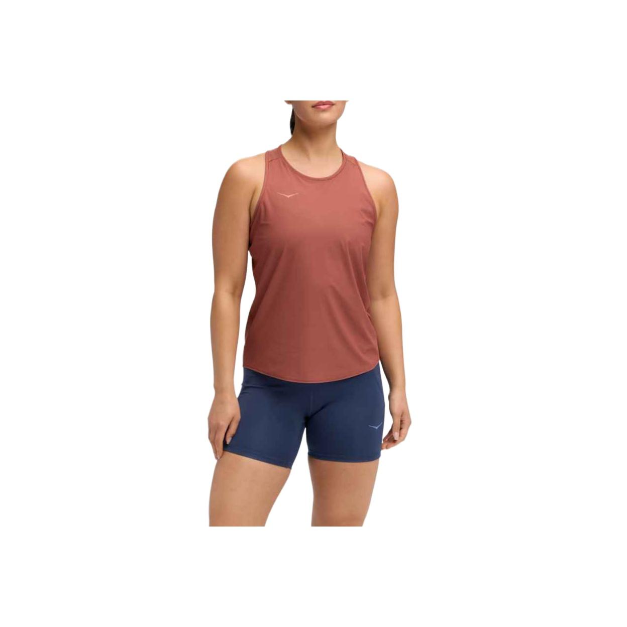

HOKA ONE ONE Comfortable Fashionable Versatile Simple Solid Color Sports Vest Women tops 1175773-ROUG XS