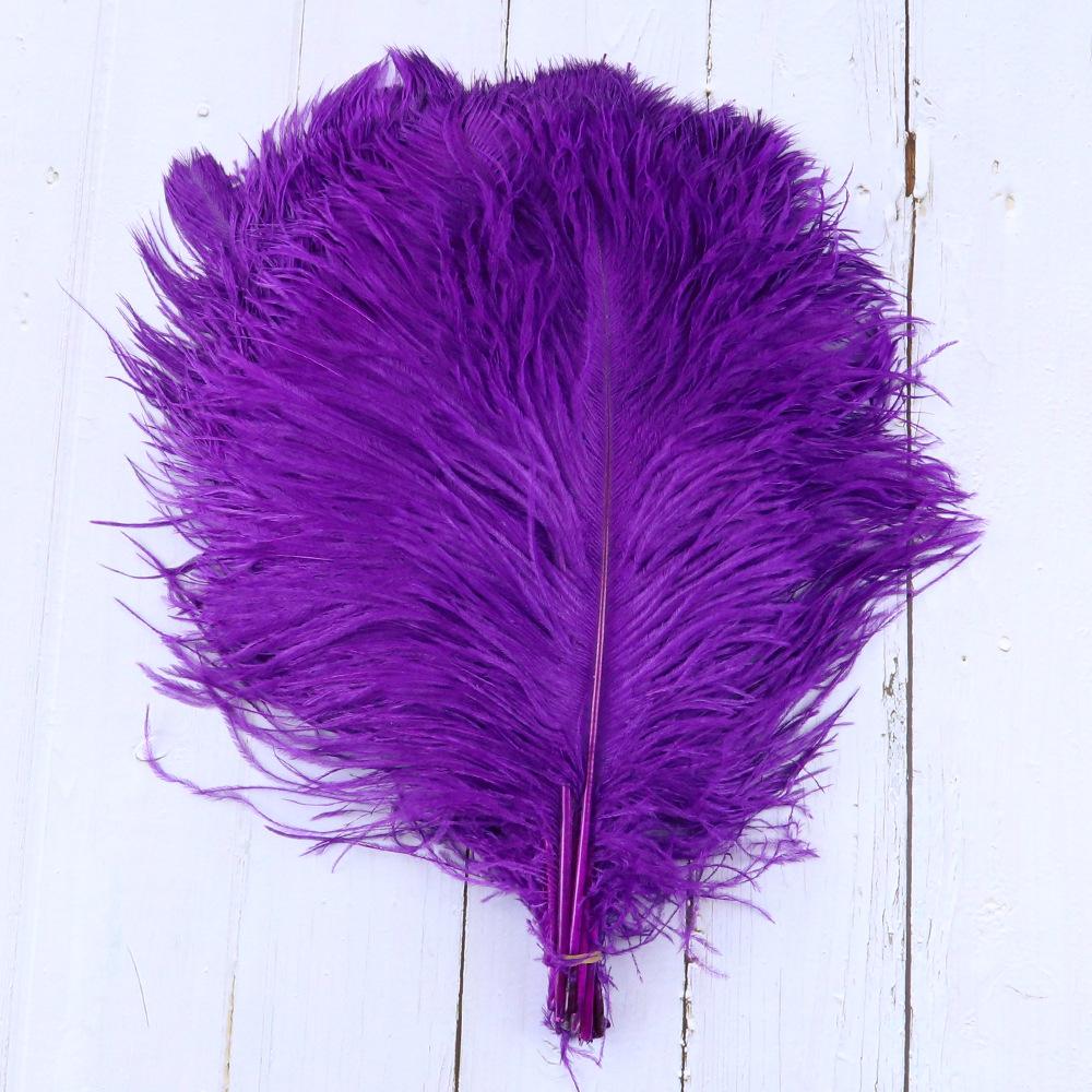 

Натуральное страусиное перо 30-35 см Южноафриканское страусиное перо Домашняя цветочная композиция из перьев своими руками 10pcs темно-фиолетовый