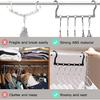 Closet Organizers and Storage,8 Pack Stronger Space Saving Hangers Clothes Hanger with 5 Holes Closet Storage for Heavy Clothes,Magic Home