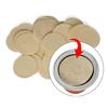 100 Count Coffee Pods Sealers 37mm Diameter Aluminum Foil Lid Paper Filter Powder Cup Stickers for Various Powder Cup