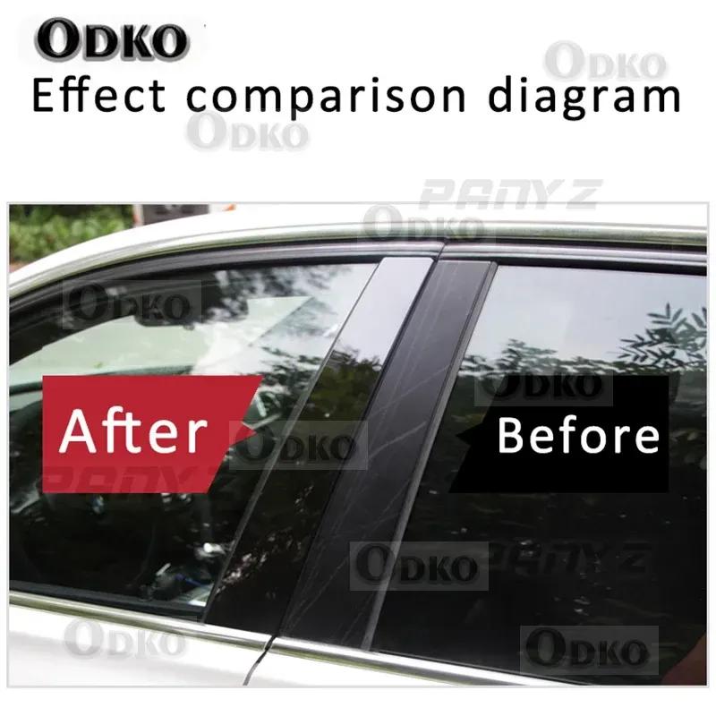 New 8PCS Polished Pillar Posts Fit For BMW X5 E53 2000-2006 Window Trim Cover BC Column Sticker