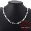 925er Sterlingsilber 6mm/8mm Kette Seitwärts Halskette Mann Frau Senior Luxus Schmuck Statement Halskette