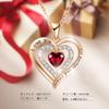 Soap Flower Rose Necklace for Silver Artificial Flower Pure Heart Shape Never Withering Dry Rose Creative Rose Gift Message Card Wedding Day White
