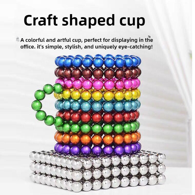 3mm 216 Stück Buckyballs 14 Plus Magnetische Kugeln Stressabbau Magnetisches Pädagogisches Bauspielzeug