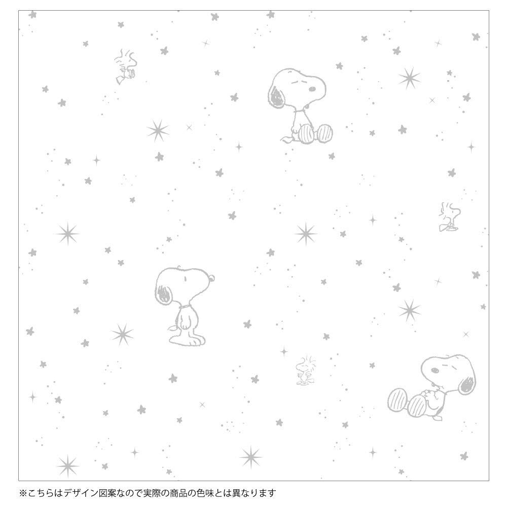 Peanuts Snoopy SNOOPY See-Through UV Protection Lace Curtains, Set of 2, Starry Sky Design, 100cm x 133cm, KO-6