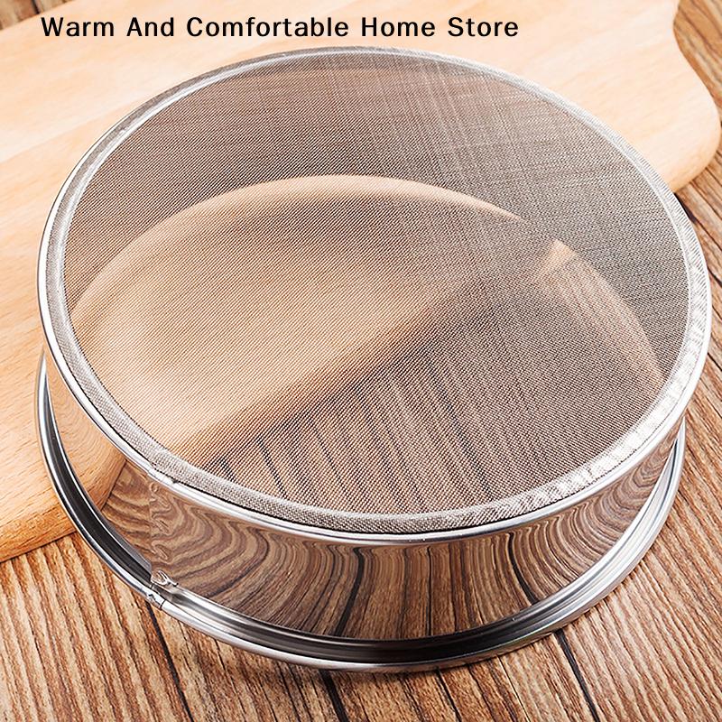 40 Mesh Round 304 Stainless Steel Lab Sieve Aperture Standard Sifters Shakers Kitchen Flour Powder Filter Screen Soil Strainer