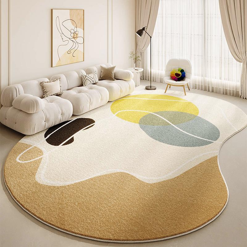 Nordic Style Living Room Decoration Carpet Irregular Shape Rugs For Bedroom Home Fluffy Soft Rug Thick Anti-Slip Study Floor Mat