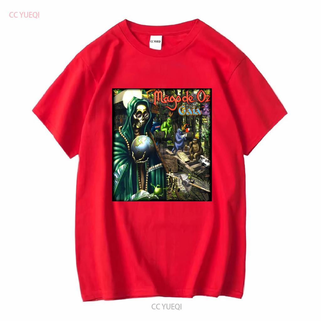 Mago De Oz Band Rock Graphic Short Sleeve Black Shirt Unisex Men Women KTV8524 Vintage Washed Unisex Streetwear Fashion Homme