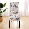 1/2/4/6Pcs Printed Dining Room Chair Coves Stretch Chair Slipcover Anti-slip Home Chair Seat Protector for Wedding Banquet Party