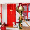 45cm/60cm Christmas Inflatable Ball Decor Bell Shape Decor Ball Hang Home Christmas Decorated Ball For OutdoorPatio Garden
