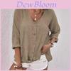 Polyester Blouse With V Neck And Relaxed Fit For Summer Casual Wear