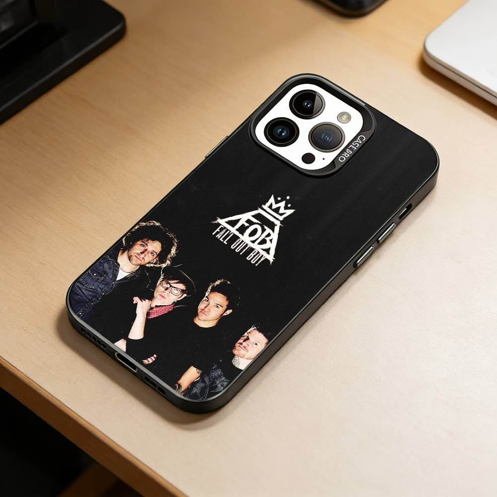 Boy-Fall Out Boy Phone Case For iPhone 17,16,15,14,13,12,11 Plus,Pro Max,XS,Colored Silver Plated Inside Cover