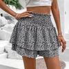Women's High Waist Casual Skort with Built-in Shorts