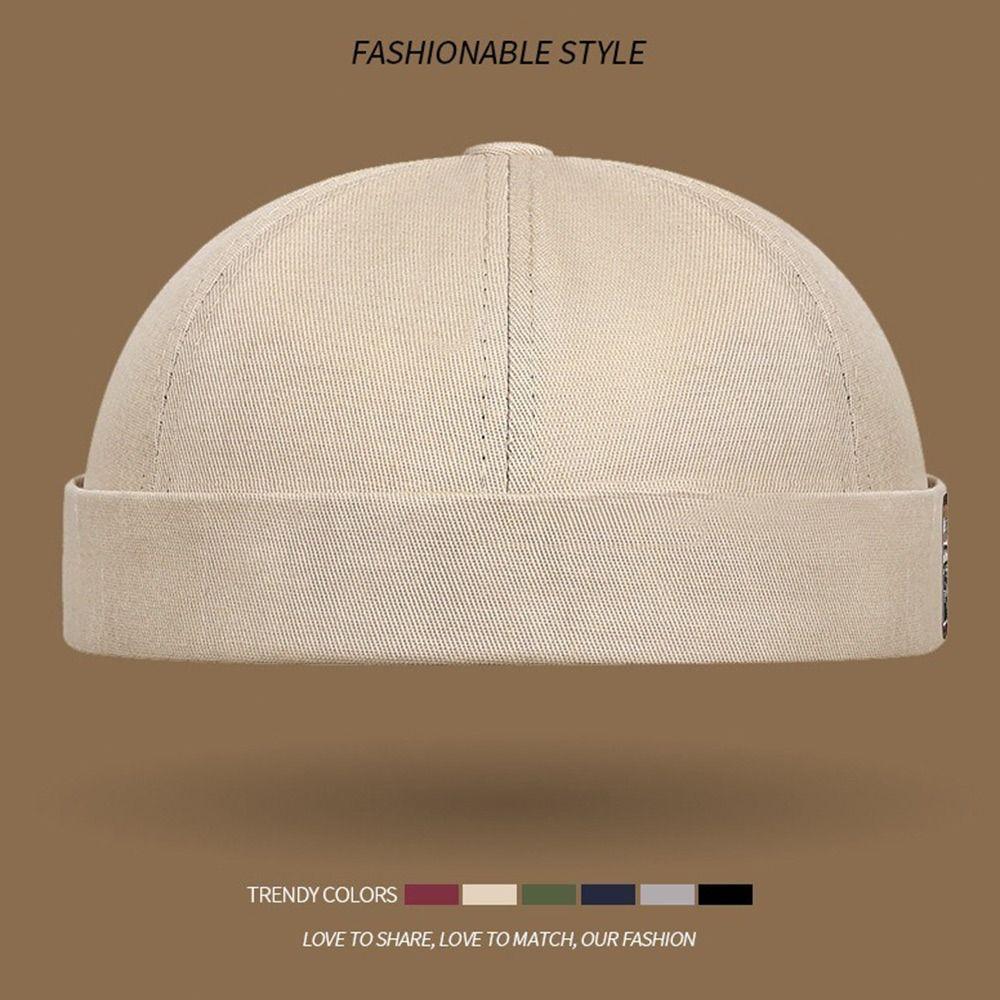 Gorro Transpirable Ajustable Algodón Color Sólido Gorra Hip Hop Gorra de Béisbol Hombre