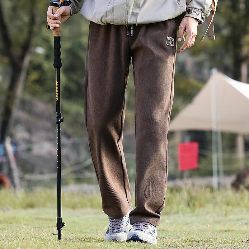 

FAPAI Men s Imitation Corduroy Straight-Leg Casual Pants M