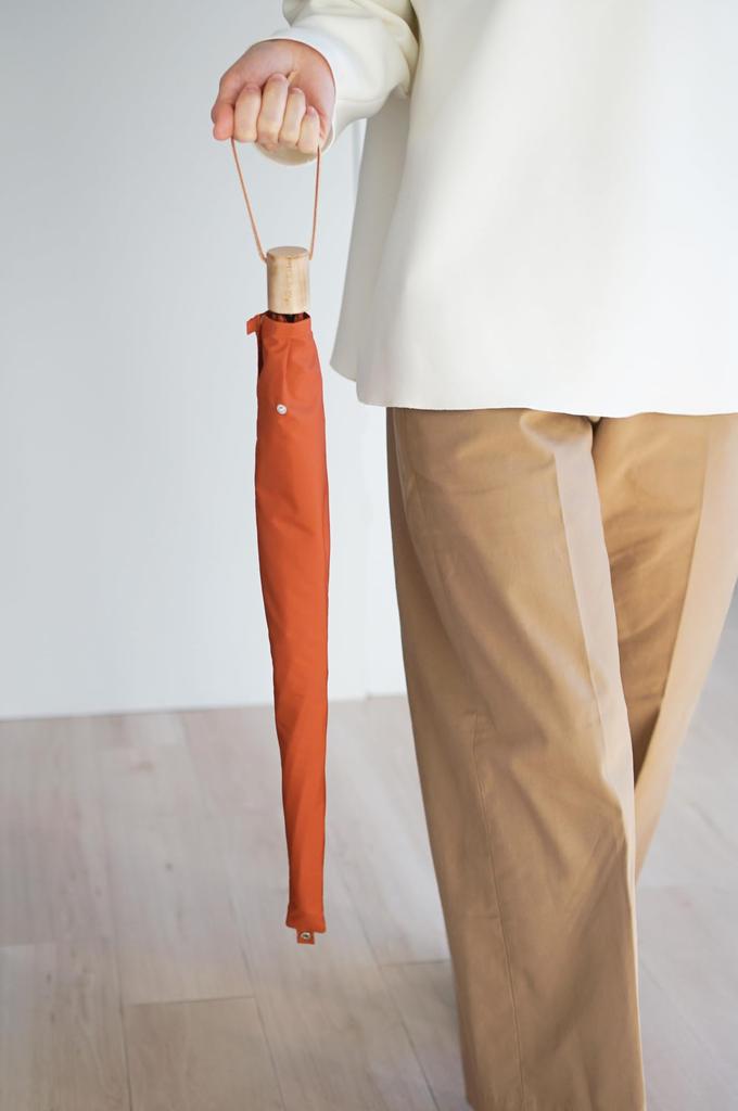 Made in Japan Miratore 55cm folding umbrella that can be carried without folding Super fabric Compact Lightweight Can also be used as a long umbrella