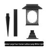 Antique Solar Garden Lamp: 5LED Lawn Stake Light Outdoor Decorative Lantern