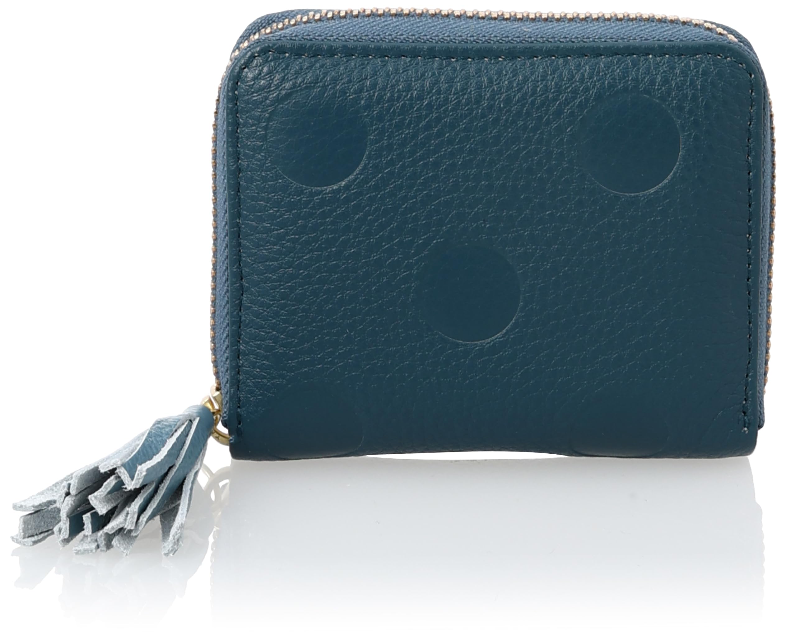 

Dot-embossed accordion card wallet