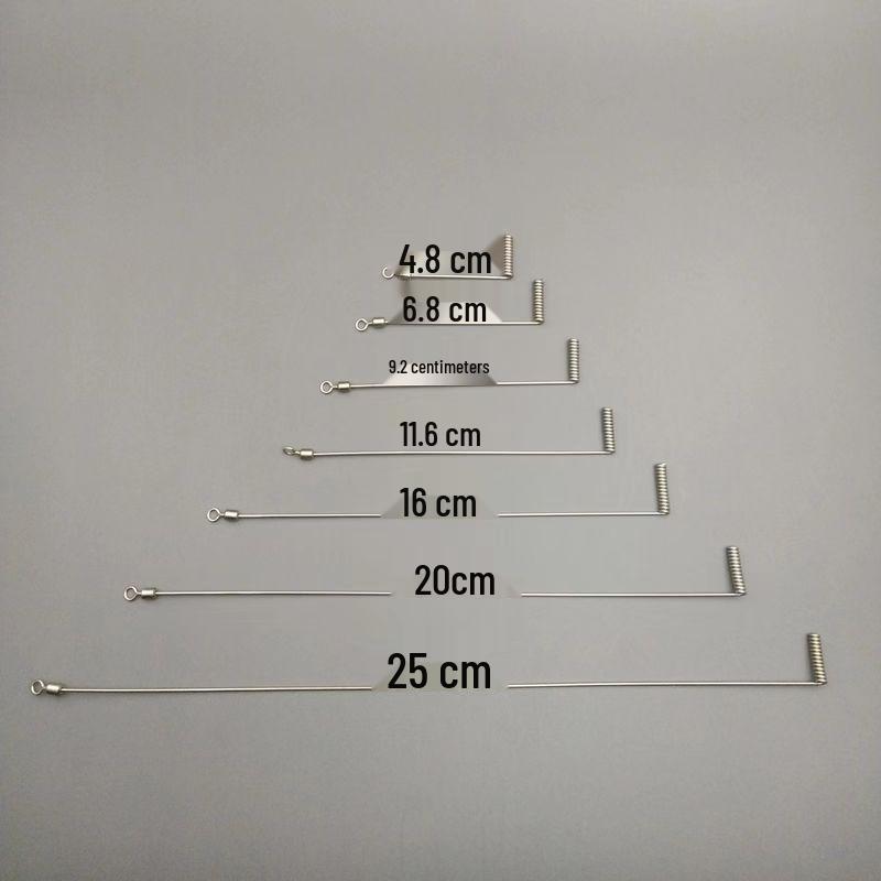 Stainless Steel L-Shaped Sea Fishing Rig for Carp and Croaker with Single Blade Hook.