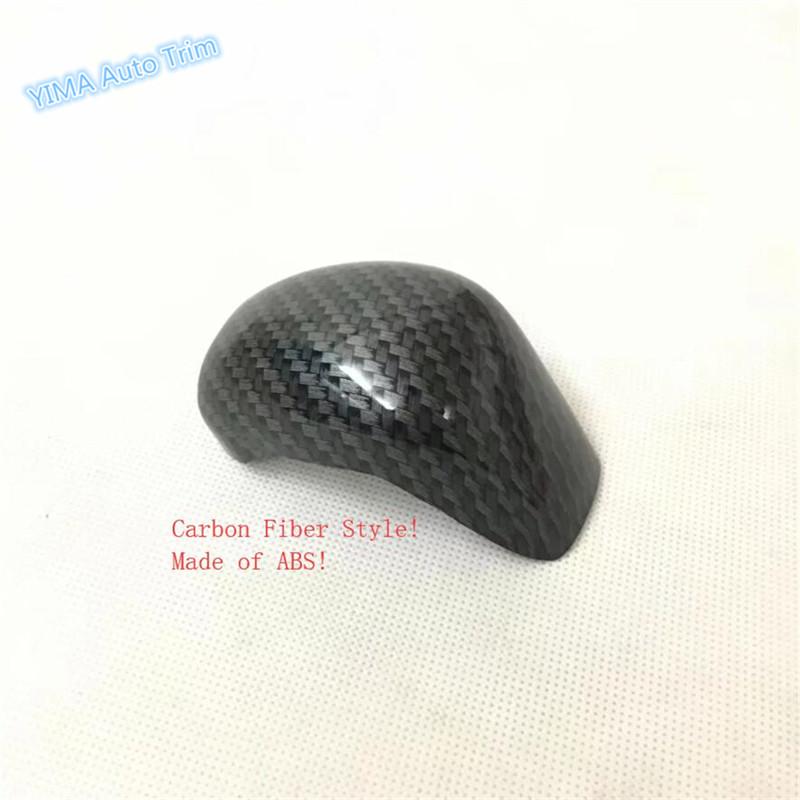 Car Speed Gear Shift Head Stickers Frame Cover Trim Fit For MG ZS 2018 - Matte / Carbon Fiber Look Interior Accessories