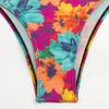 Fashionable Print Tight Slimming Deep V One-piece Swimsuit Seaside Vacation Beach
