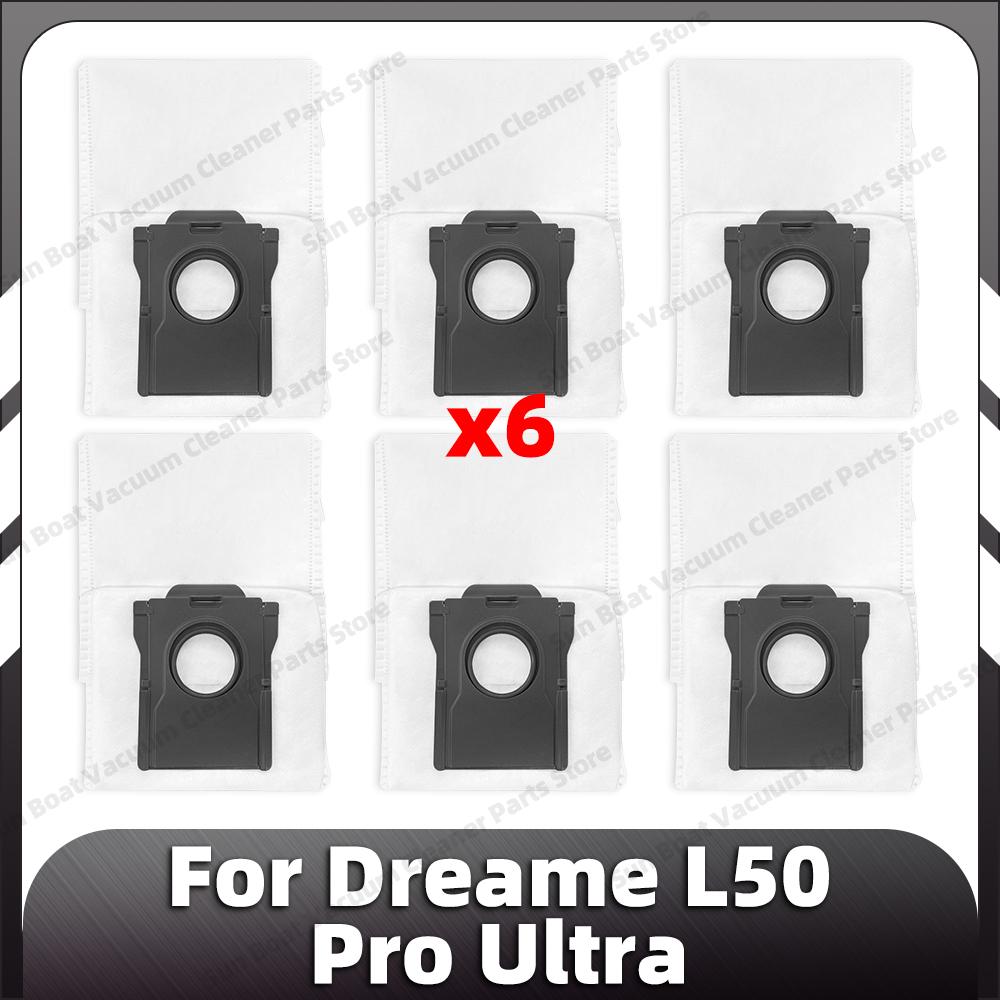 Compatible for Dreame L50 Pro Ultra Replacement Main Side Brush HEPA Filter Mop Pads Dust Bag Spare Parts Accessories