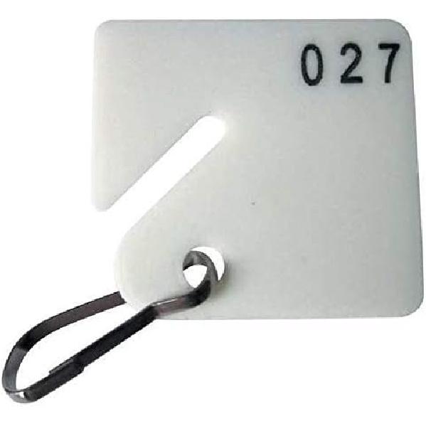 

Key Tag Numbered 1 to 40, Square, PK40