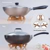 Durable Cross Pot Holder Bamboo Anti-Slip Casserole Rack Drain Anti-Scalding Pot Base Bracket Kitchen Gadget