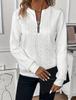 2024 Autumn/Winter European & American Casual Zipper Collar Women's Short Hoodie