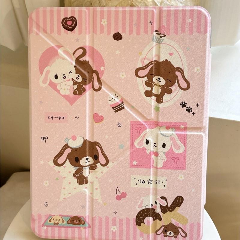 Cute Rabbit Tablet Case for IPad Pro 11 M2 M3 M4 M5 A16 2025 Air4 5 6 7 12.9/13/9.7/10.2/10.5/9.7in 5th 6/7/8/9 10th 11th Cover