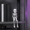 3D Printed Skeleton Refrigerator Magnet, Poseable Skeleton Figurine with Movable Joints, Halloween Gothic Skeleton Fridge Magnet Decoration