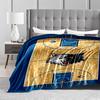 Timberwolves Court Style Blanket with Wolf Logo - Sports Design Blanket  Blanket, Suitable for Use In the Bedroom, Living Room, On the Sofa