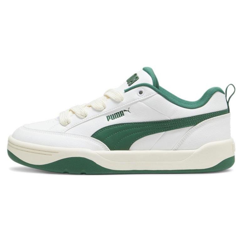 Puma Park Lifestyle Series Comfortable Low-Top Skate Shoes Unisex Sneakers White Green 395084-02