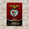 Placa de Parede de Metal Vintage SL Benfica Ferro Emblema de Futebol À Prova d'Água Decoração de Bar Presente com Furos Pré-Perfurados Ideal para Colecionadores