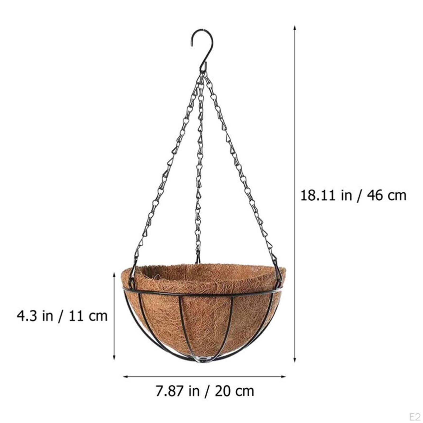 8-дюймовый подвесной горшок для цветочных растений в деревенском стиле для углового — фото 3