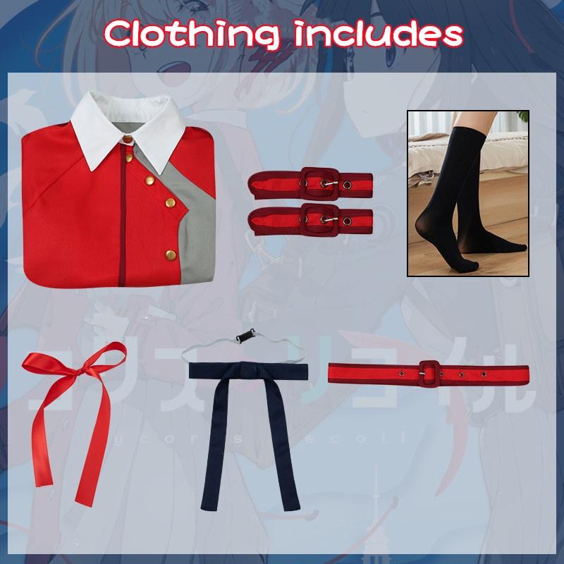 

Chisato Lycoris Recoil Nishikigi Takinai Cosplay Animation Exhibition Clothing Nishikigi,S