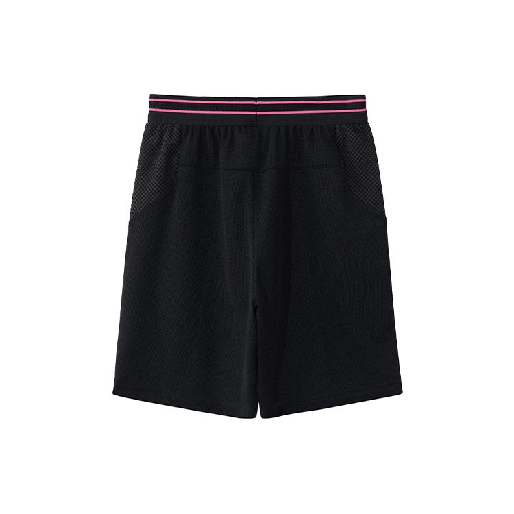 Li-Ning Gradient Striped Breathable Training Competition Casual Shorts Men Shorts Black AAPR385-2