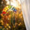 Rainbow Magic Wind Chime, Rainbow Magic In Sunlight, Magical Acrylic Hanging Ornament, Creative Colorful Window Sun Catcher Chime for Garden, Patio & 