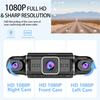 4-Channel 1080P Dash Cam - 4-Screen Display, GPS, Night Vision, 170° Wide Angle, WiFi, Phone Sync, Rear View Included