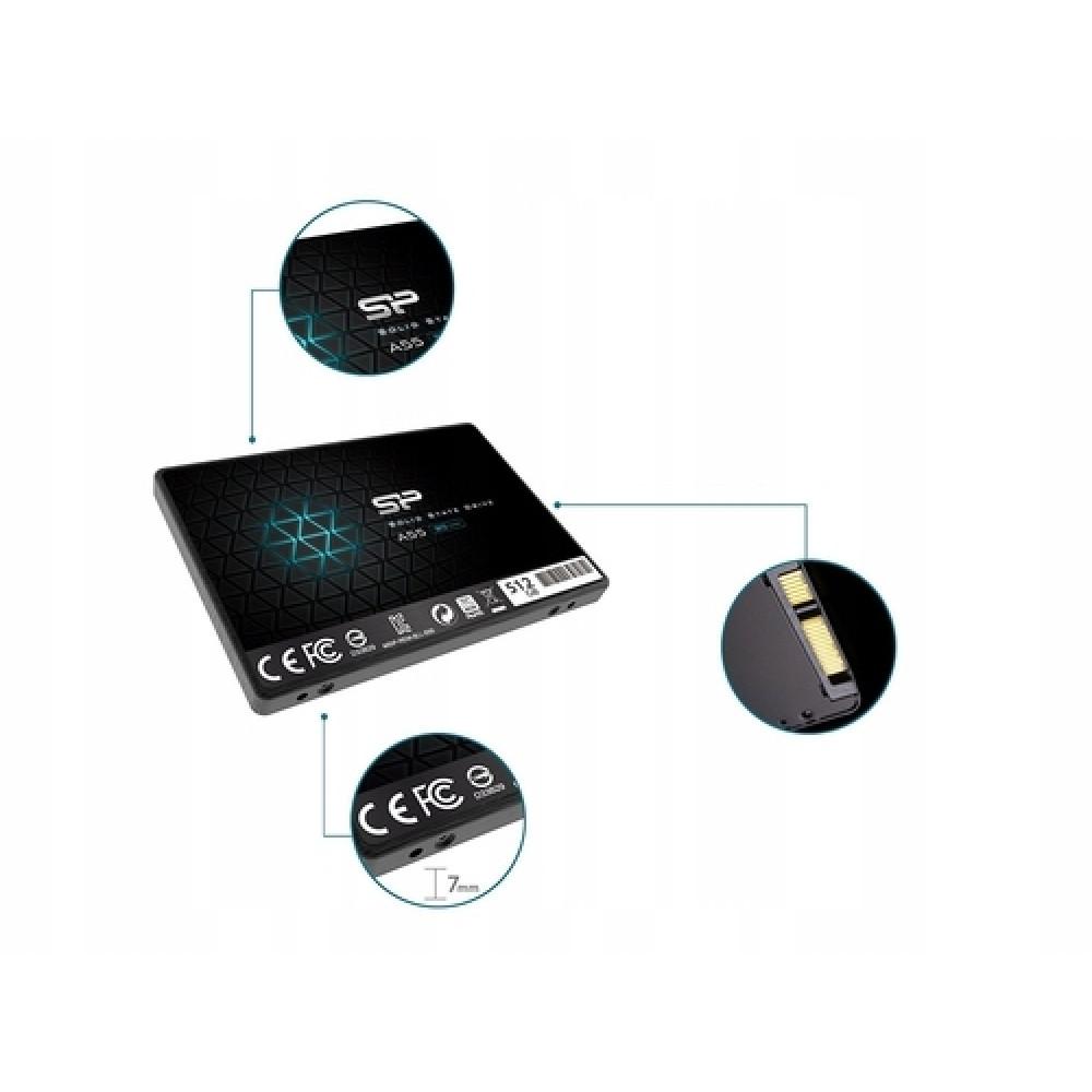 SSD Silicon Power A55 512 GB 2,5" SATA3 3D NAND 7 mm