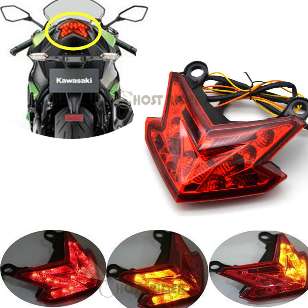 

Светодиодный задний фонарь для мотоцикла, встроенный стоп-сигнал, задний фонарь, указатели поворота для Kawasaki Z800 Ninja ZX 6R 636 2013