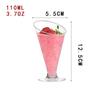 Square Transparent Disposable Dessert Cup - Perfect for Pudding, Jelly, Mousse, and Ice Cream.